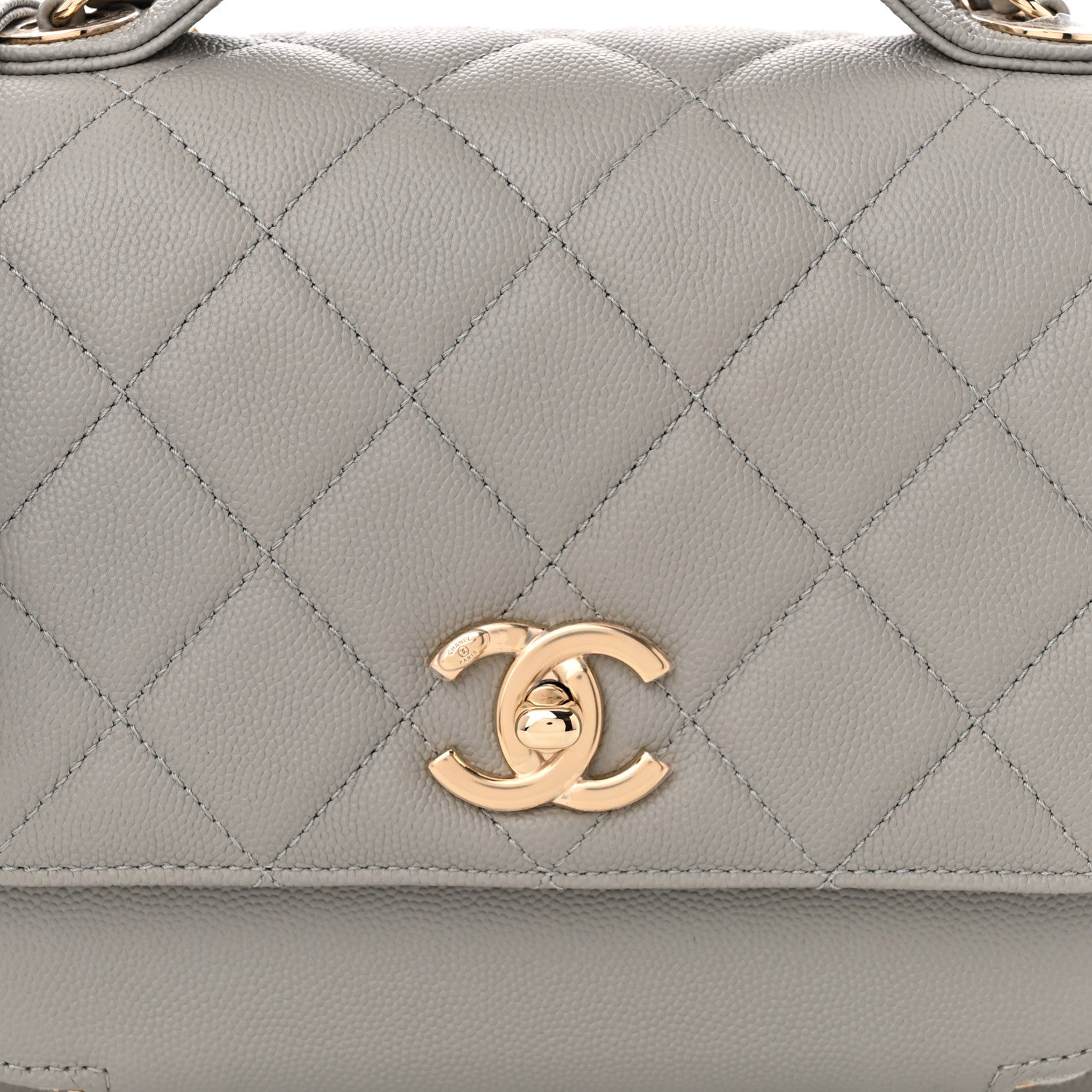 Chanel Caviar Quilted Medium Business Affinity Flap Grey 8 of 11