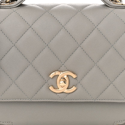 Chanel Caviar Quilted Medium Business Affinity Flap Grey 8 of 11