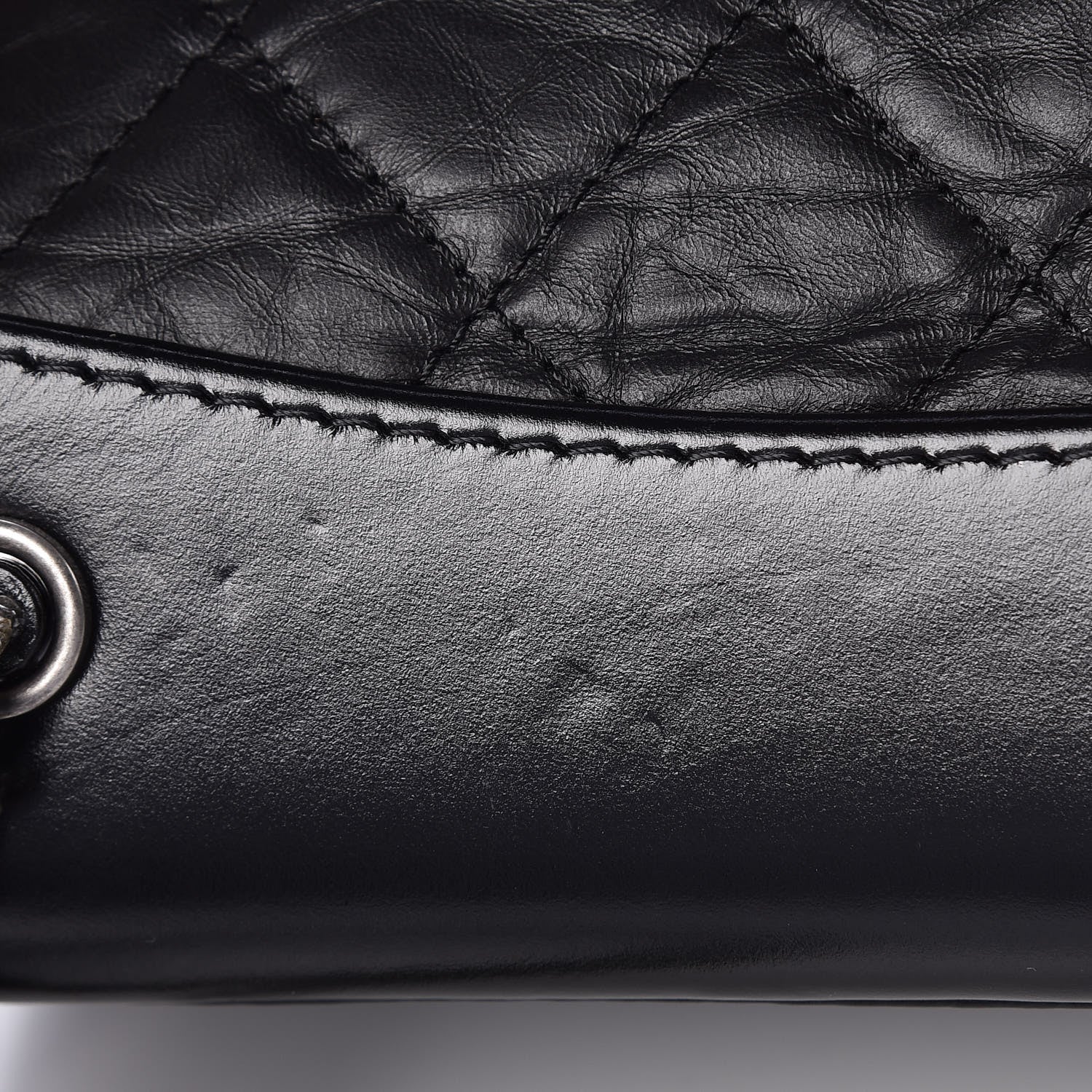 Chanel Aged Calfskin Quilted Small Gabrielle Backpack Black 10 of 12