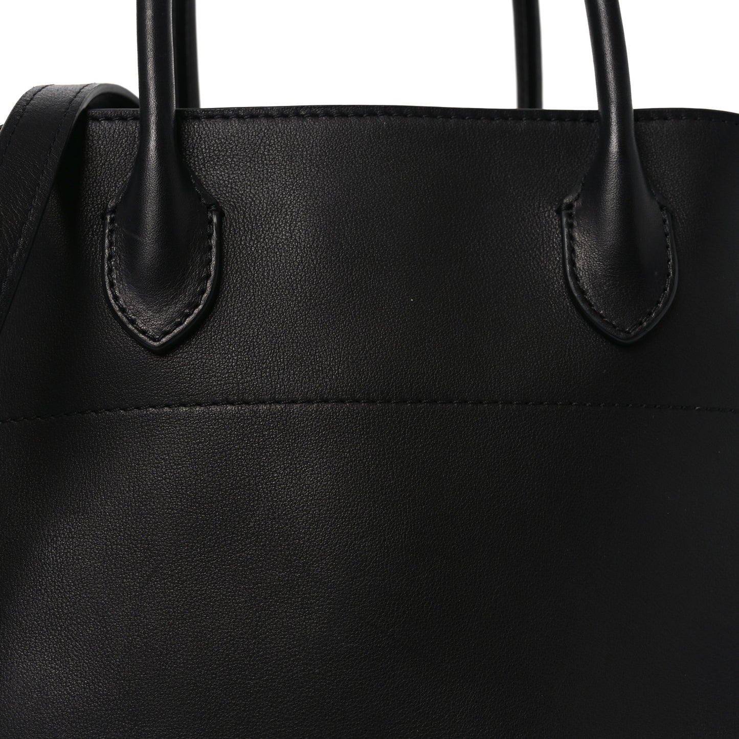 Polished Saddle Calfskin Soft Margaux 12 Black