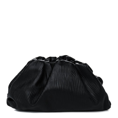 Bottega Veneta Bark Calfskin Embossed The Pouch Oversized Clutch Black 1 of 11
