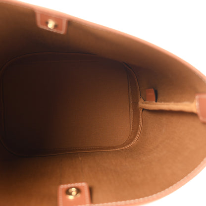 Celine Triomphe Canvas Calfskin Small Bucket Bag Tan 8 of 23