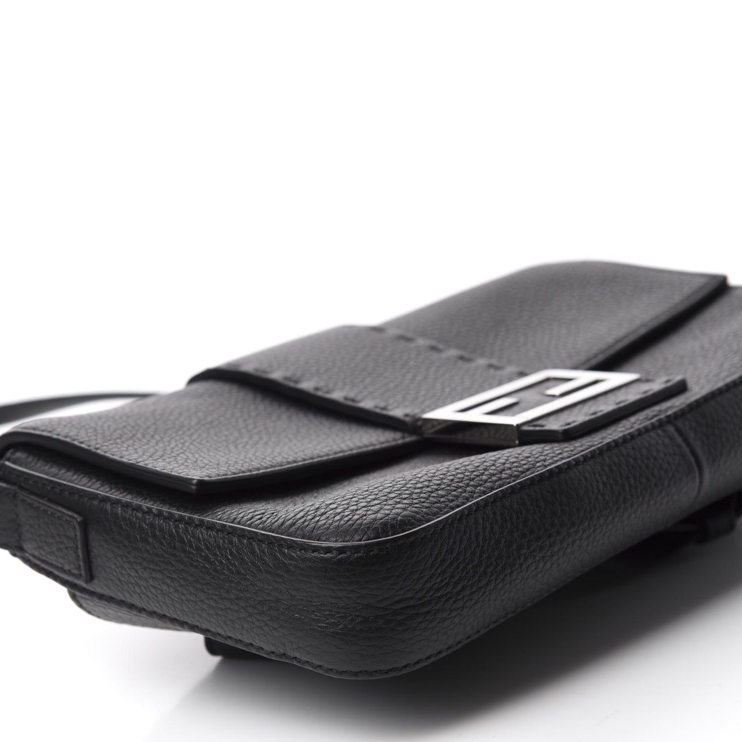 Cuoio Romano Selleria Belt Baguette Bag Black