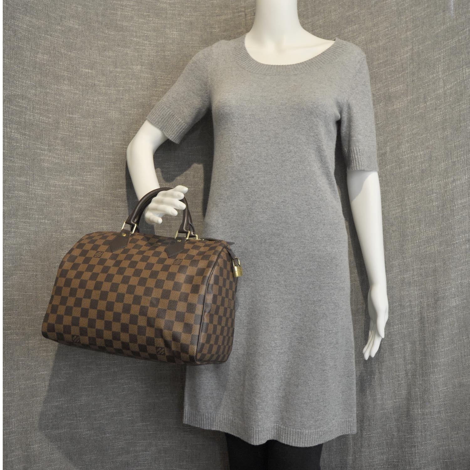 Louis Vuitton Damier Ebene Speedy 30 2 of 8