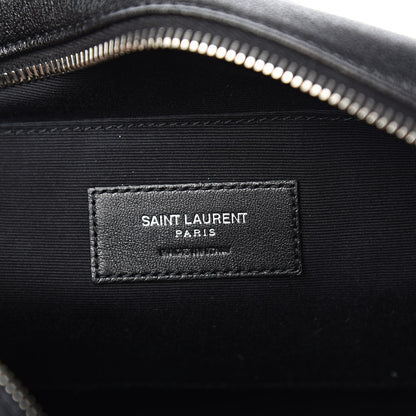 Saint Laurent Lambskin Monogram Small Lou Camera Bag Black 6 of 10