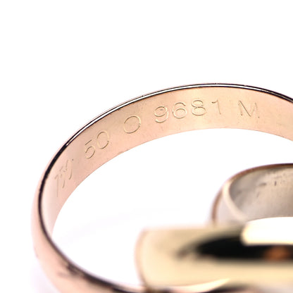 Cartier 18K Pink Yellow White Gold Classic Les Must De Cartier Trinity Ring 50 5.25 4 of 4