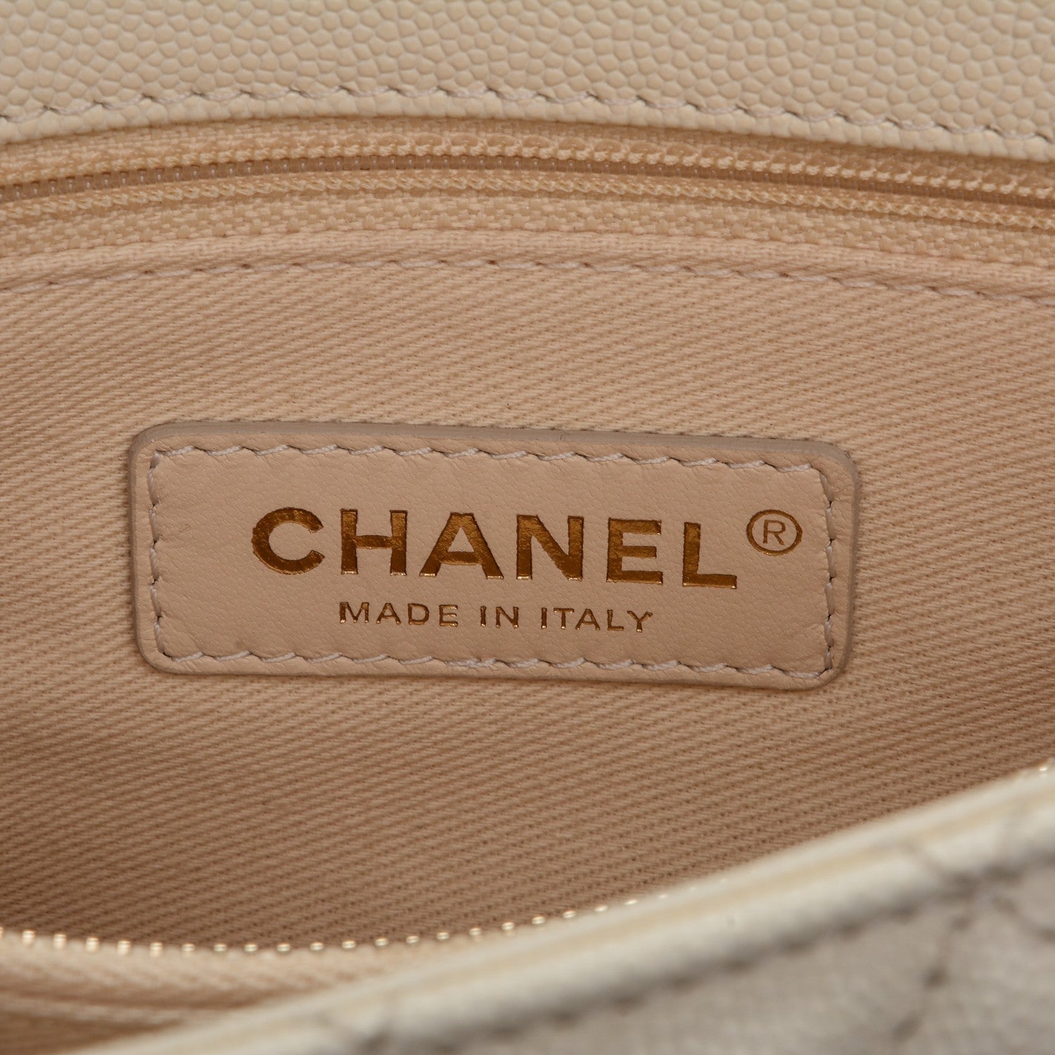 Chanel Caviar Quilted Small Coco Handle Flap White 8 of 9