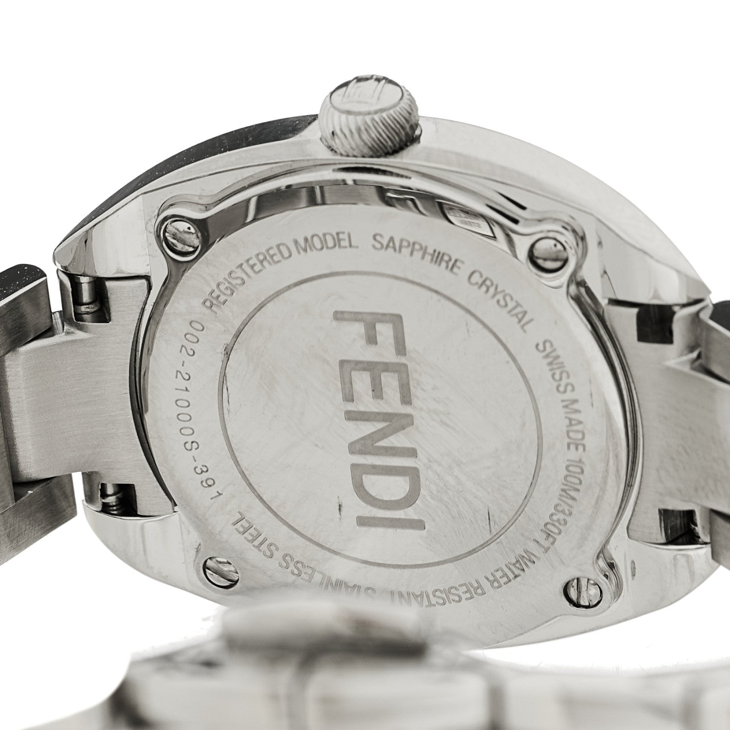 Fendi Stainless Steel Mother of Pearl 27mm Momento Quartz Watch 4 of 4
