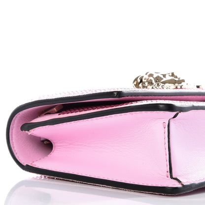 Versace Vitello Crystal Palazzo Evening Bag Pink 7 of 9