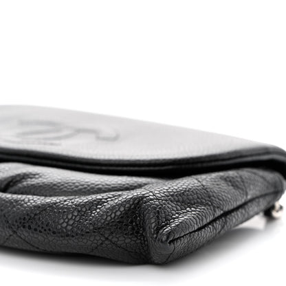 Chanel Caviar Half Moon Wallet On Chain WOC Black 11 of 13