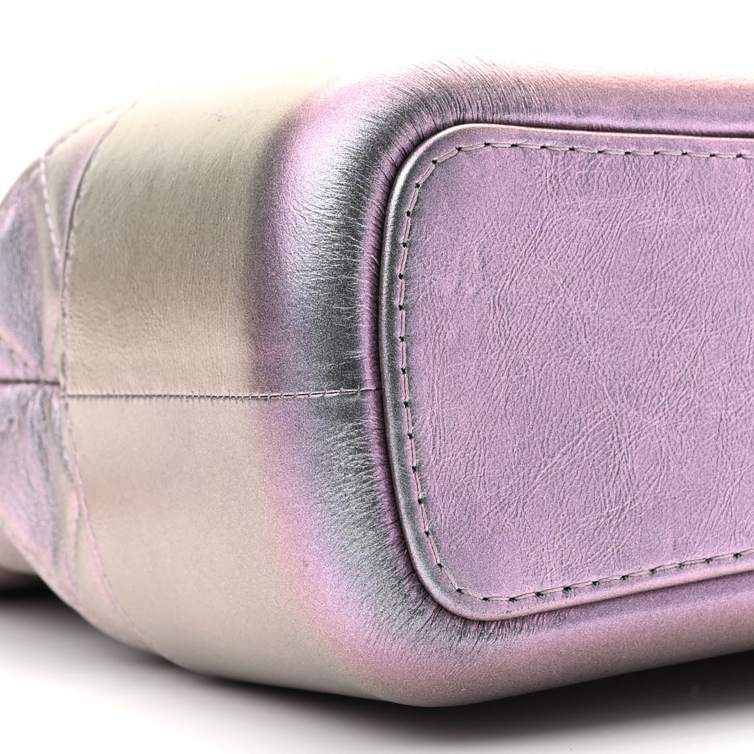 Chanel Iridescent Lambskin Calfskin Quilted Medium Gabrielle Hobo Light Purple 9 of 10