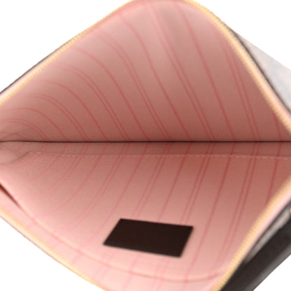 Louis Vuitton Damier Ebene Neverfull MM GM Pochette Rose Ballerine 5 of 6