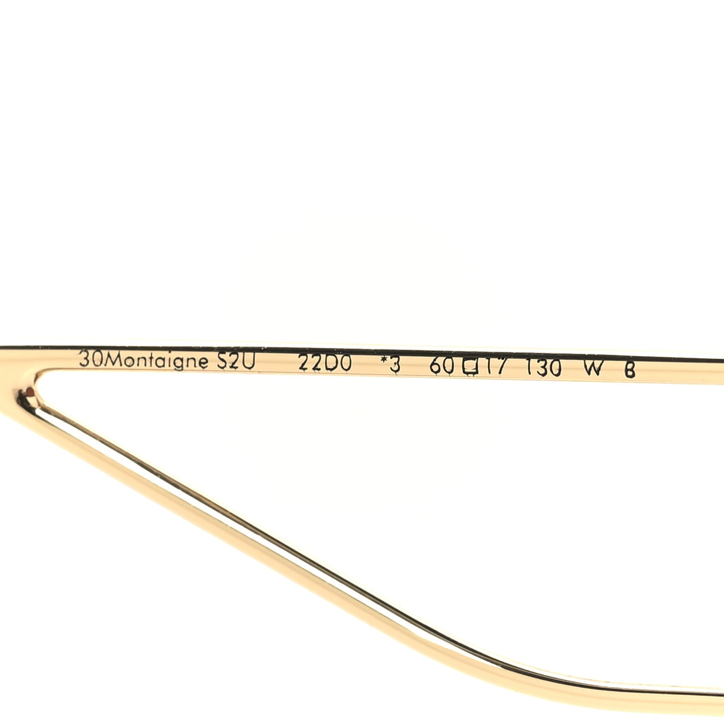 Rectangular 30 Montaigne 1 S2U Sunglasses Havana