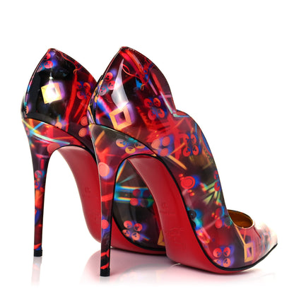 Christian Louboutin Patent Discolaser Hot Chick 100 Pumps 37 Multicolor 4 of 8
