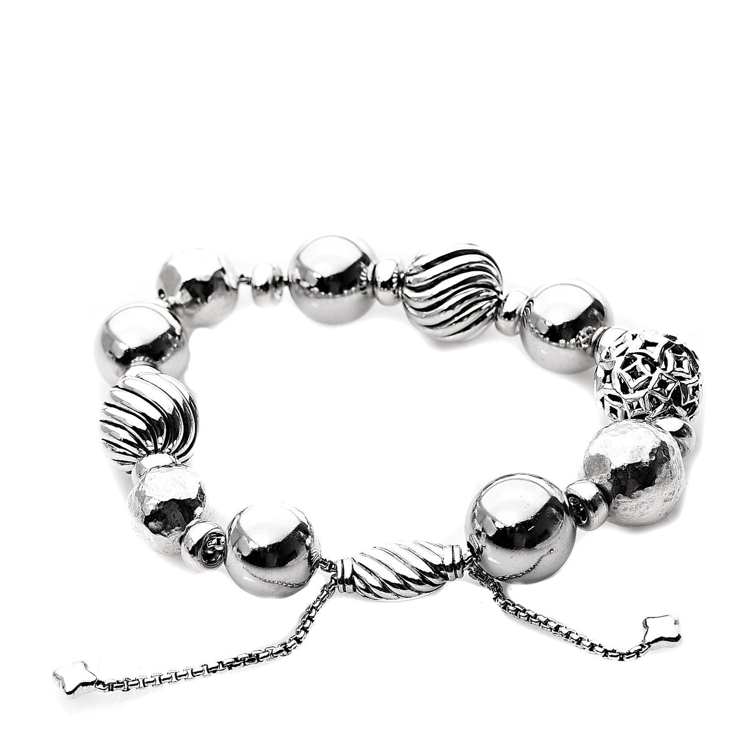 Sterling Silver 14mm Elements Bead Bracelet