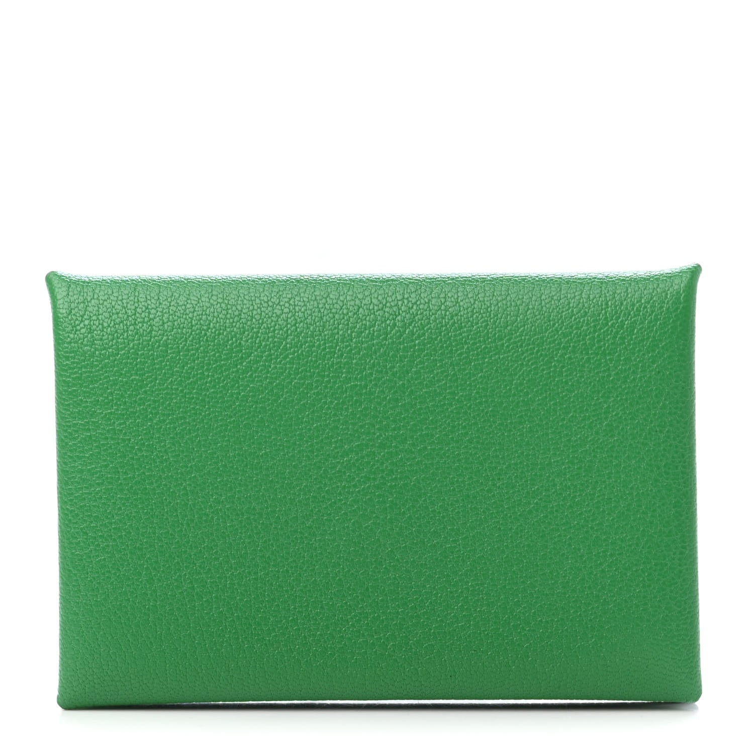 Hermes Chevre Chamkila Calvi Card Case Bamboo 1 of 4