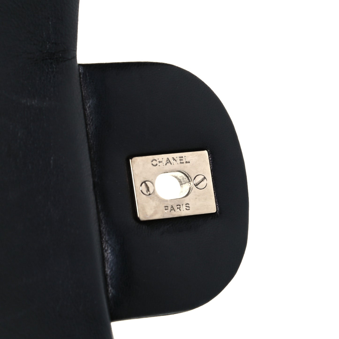 Lambskin Quilted Jumbo Single Flap Black