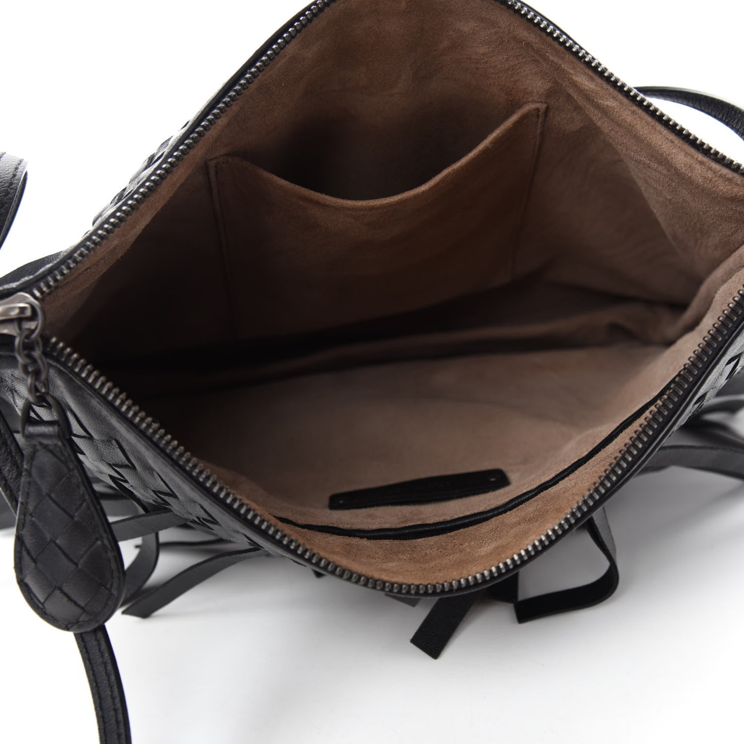 Bottega Veneta Nappa Intrecciato Palio Fringe Messenger Black 5 of 11