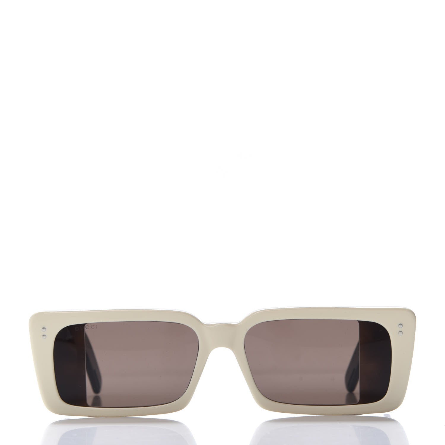 Gucci Acetate Rectangular Flap GG0543S Sunglasses White Black 2 of 9