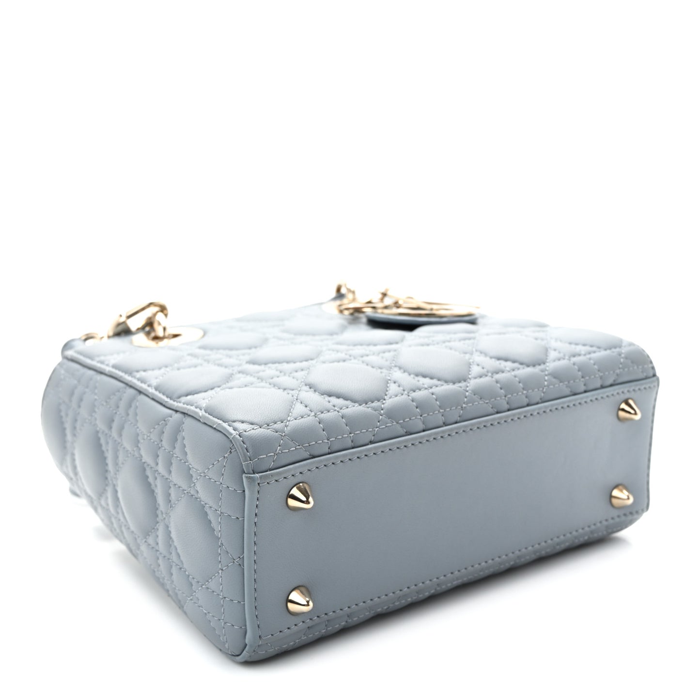 Lambskin Cannage Small My ABCDior Lady Dior Cloud Blue