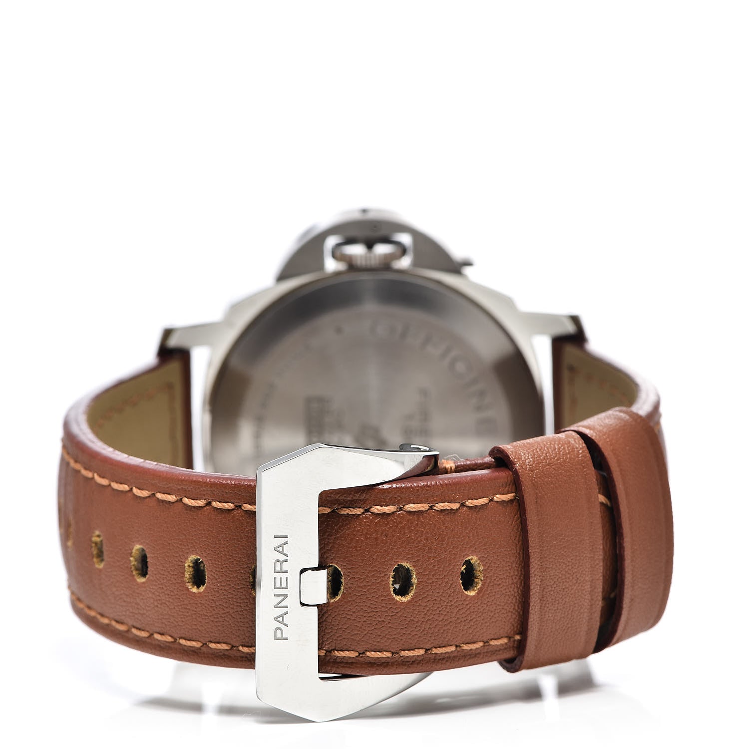 Panerai Stainless Steel Calfskin 44mm Luminor Marina Base Logo Manual Winding Watch Black PAM00632 4 of 12