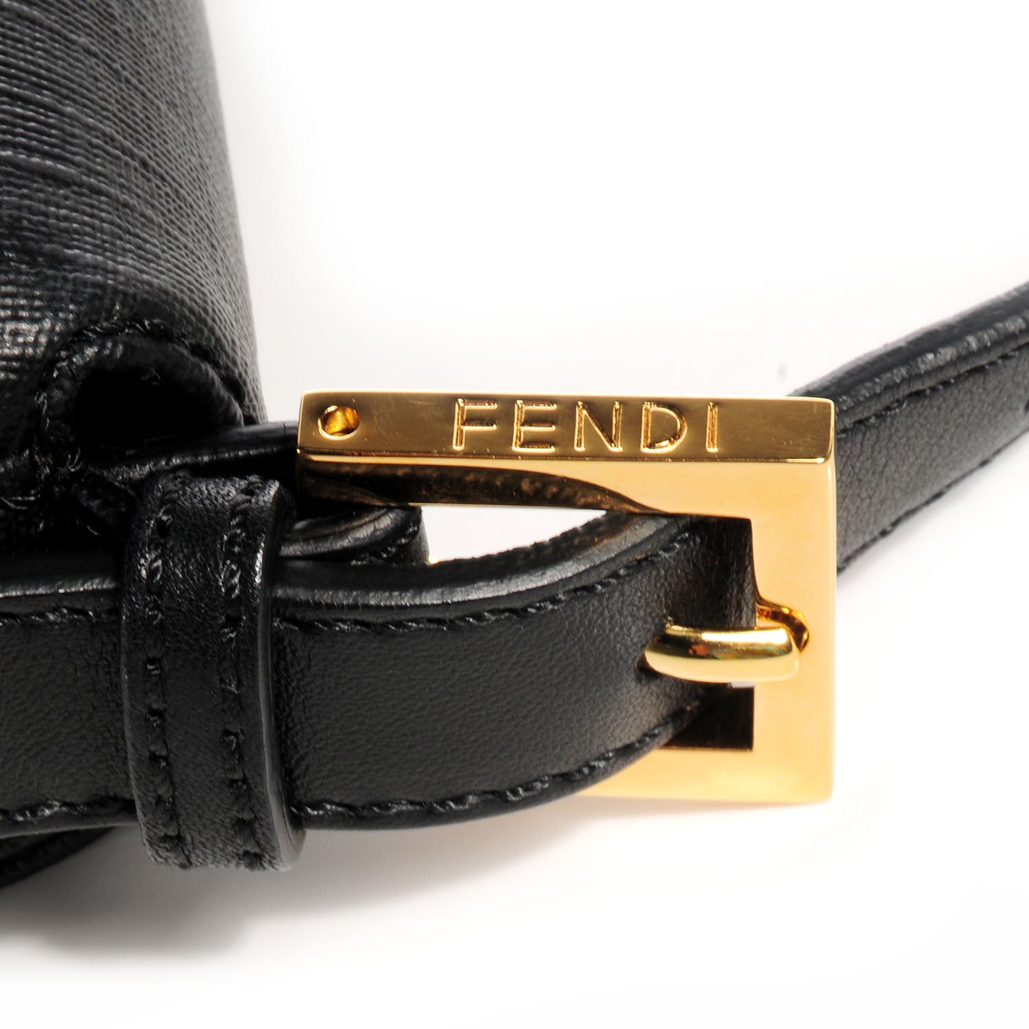Fendi Zucchino Spalmati Vitello Mama Baguette Black 9 of 9