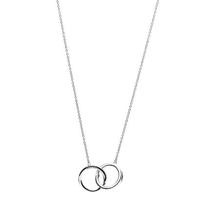 Tiffany Sterling Silver 1837 Interlocking Circles Pendant Necklace 1 of 5