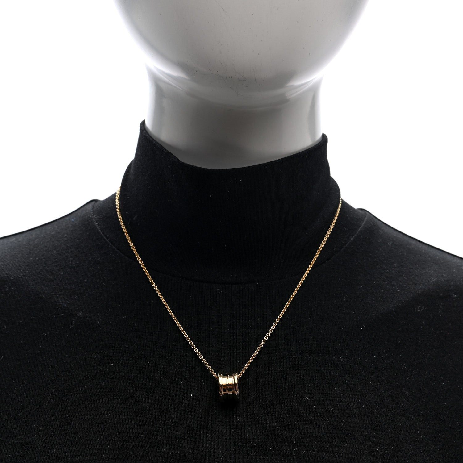 Bulgari 18K Yellow Gold B.Zero1 Pendant Necklace 2 of 6