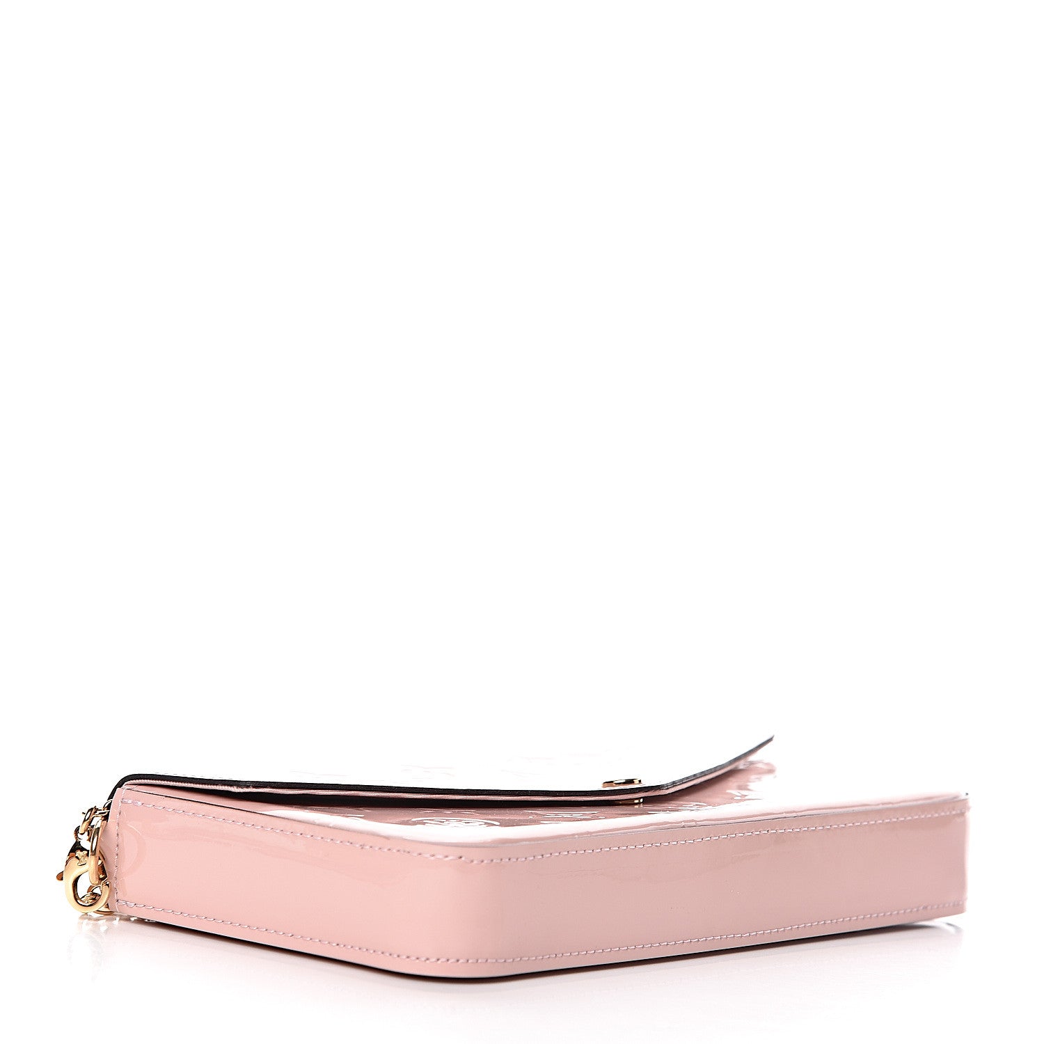 Louis Vuitton Vernis Felicie Chain Wallet Rose Ballerine 4 of 11