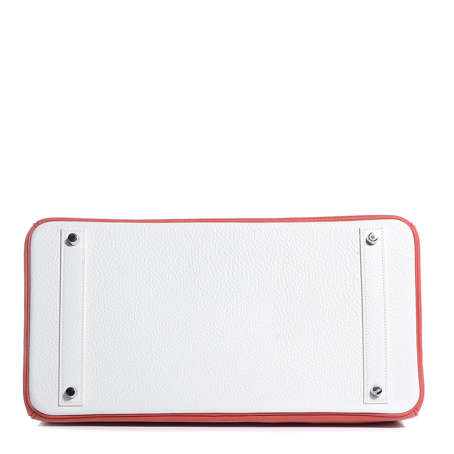 Togo Eclat Birkin 40 Sanguine and Blanc