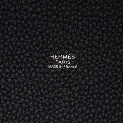 Hermes Taurillon Clemence Picotin Lock 22 MM Black 6 of 8