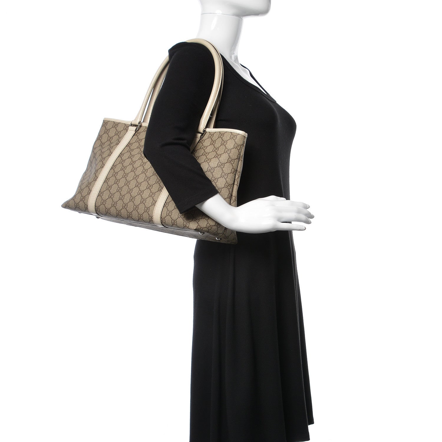 Gucci GG Plus Monogram Medium Joy Tote White 2 of 9
