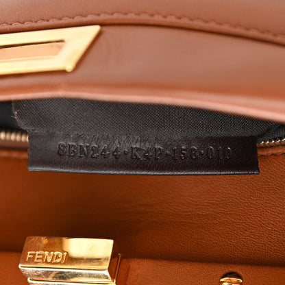 Fendi Nappa Mini Peekaboo Iconic Satchel Corteccia 8 of 11