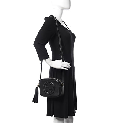 Gucci Pebbled Calfskin Small Soho Disco Bag Black 2 of 10