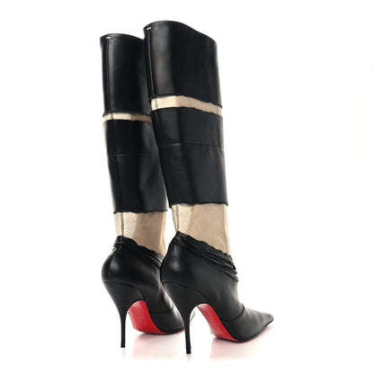 Christian Louboutin X MAISON MARGIELA Nappa Xrismarteen 100 Knee High Boots 37.5 Black 4 of 7