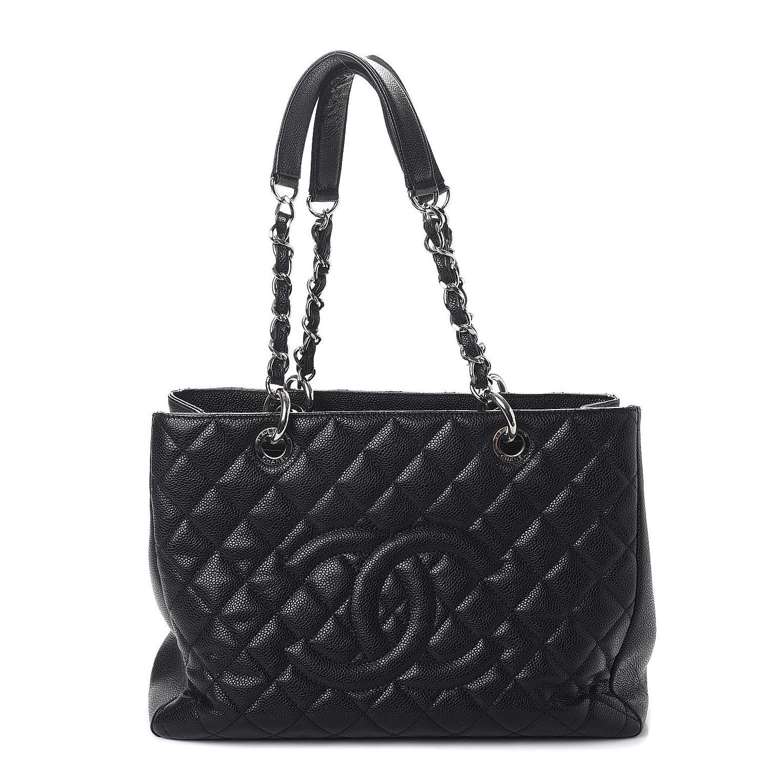 Chanel Caviar Quilted Grand Shopping Tote GST Black 1 of 14