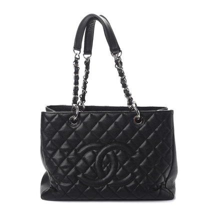 Chanel Caviar Quilted Grand Shopping Tote GST Black 1 of 14