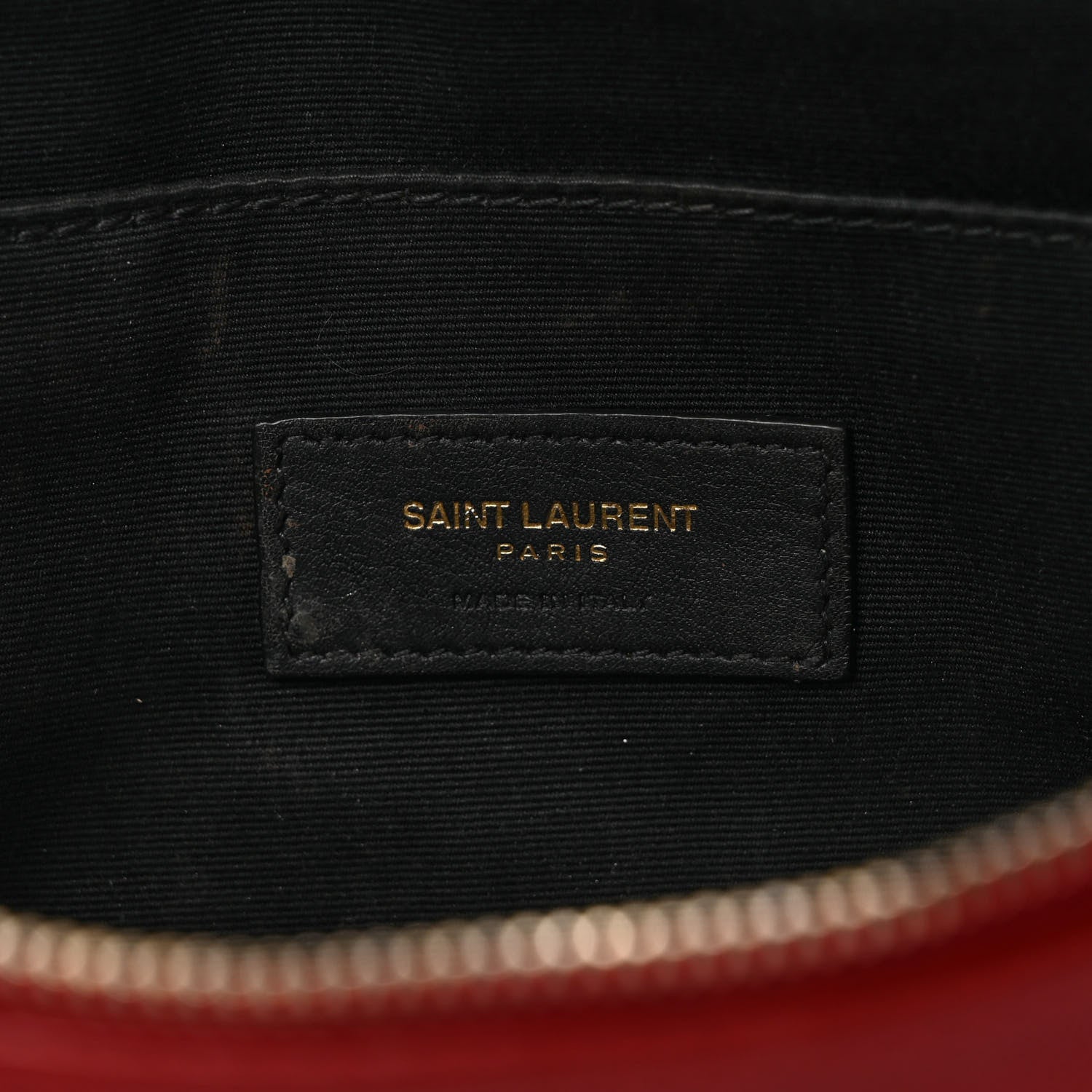 Saint Laurent Grain De Poudre Monogram Belt Bag Rouge Eros 6 of 10