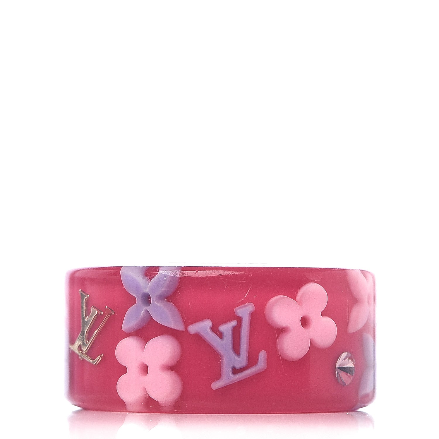 Louis Vuitton Resin Monogram Farandole Ring L Framboise 1 of 4