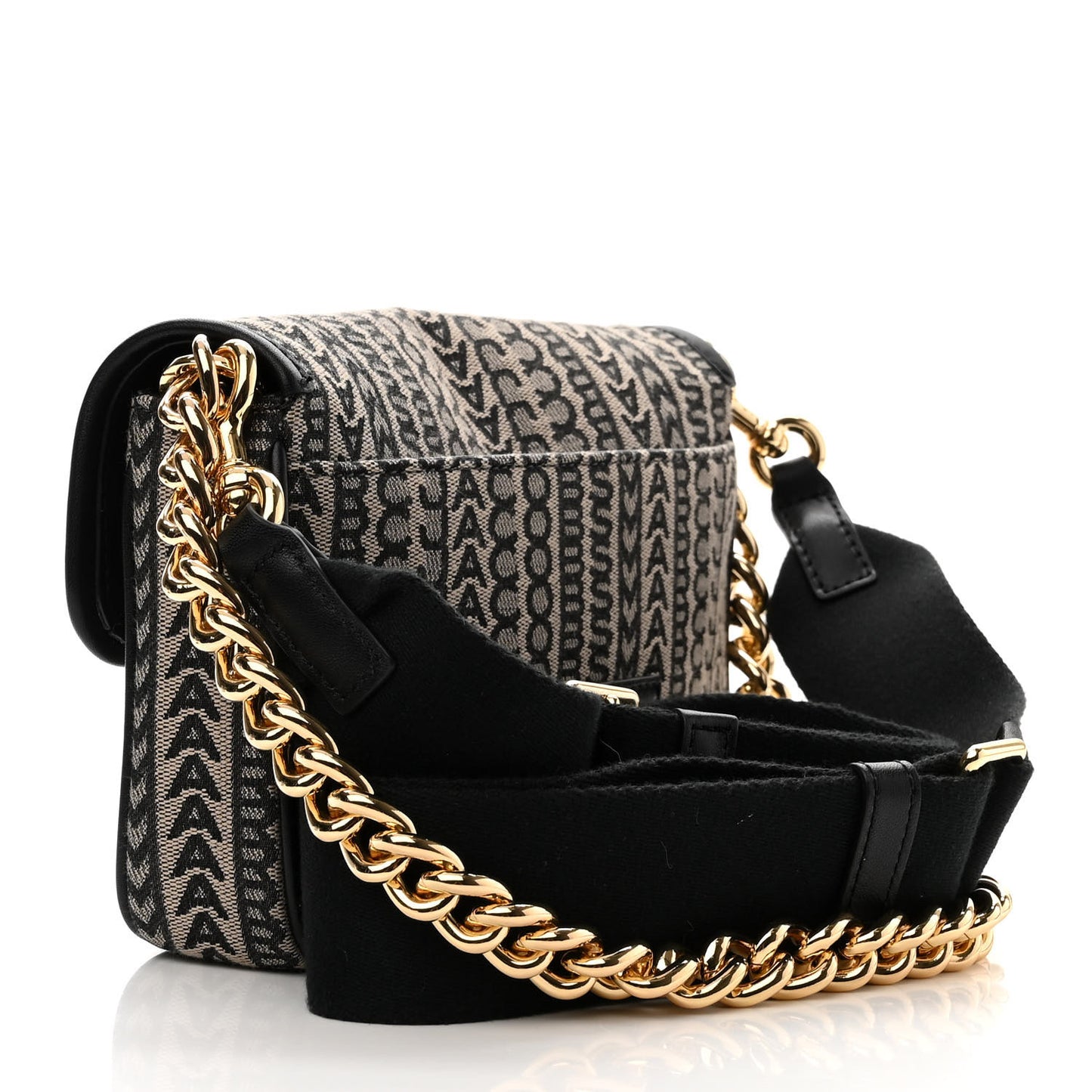 Cotton Jacquard The Monogram J Marc Shoulder Bag Beige Multi