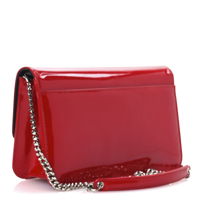 Christian Dior Metallic Box Patent Calfskin Miss Dior Promenade Pouch Red 3 of 14