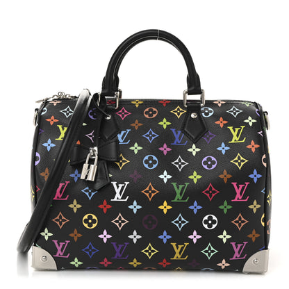 Louis Vuitton LV X TM Monogram Multicolor Speedy Soft 30 Black 1 of 10