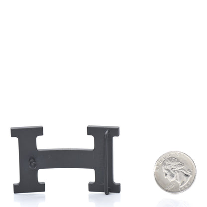Hermes PVD Plated 32mm H Belt Buckle Black 2 of 3