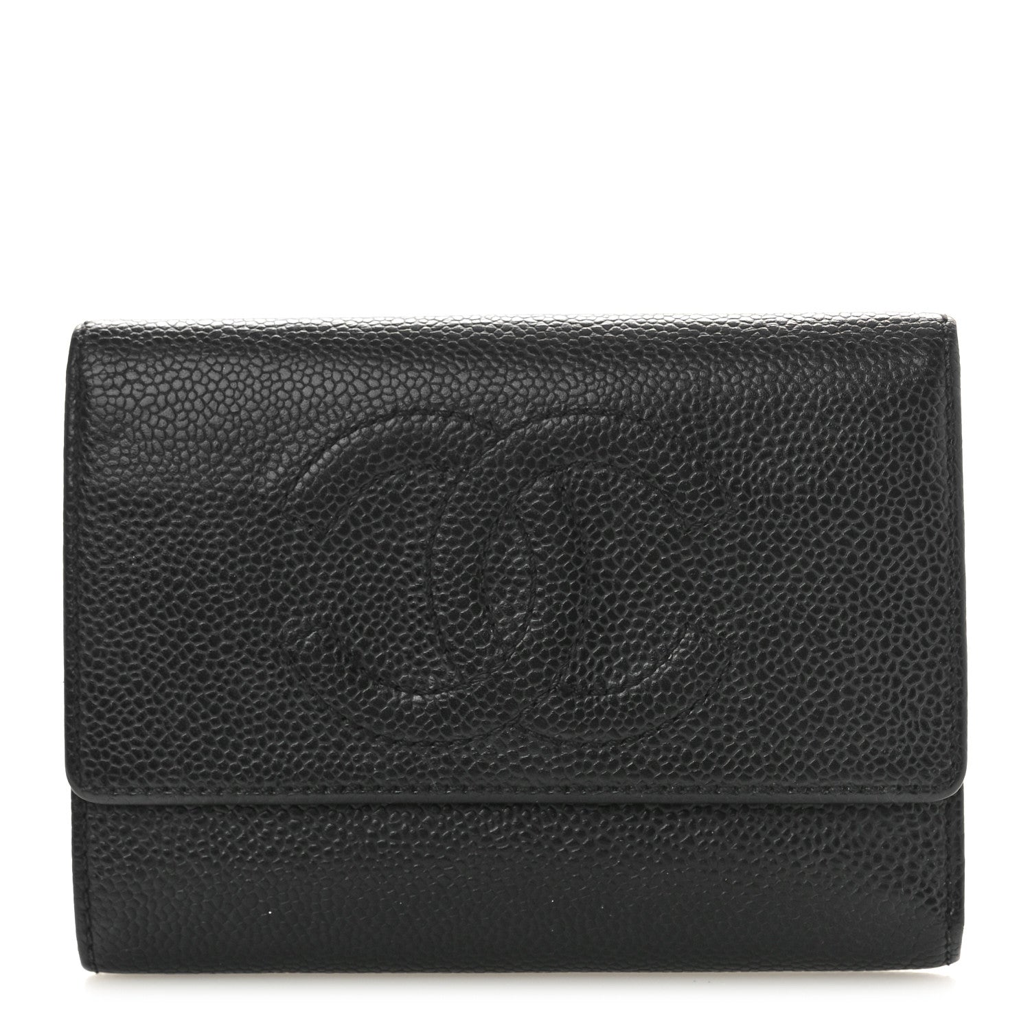 Chanel Caviar Timeless CC Flap Wallet Black 1 of 9
