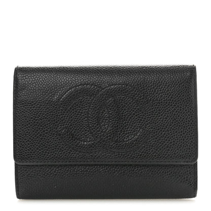 Chanel Caviar Timeless CC Flap Wallet Black 1 of 9