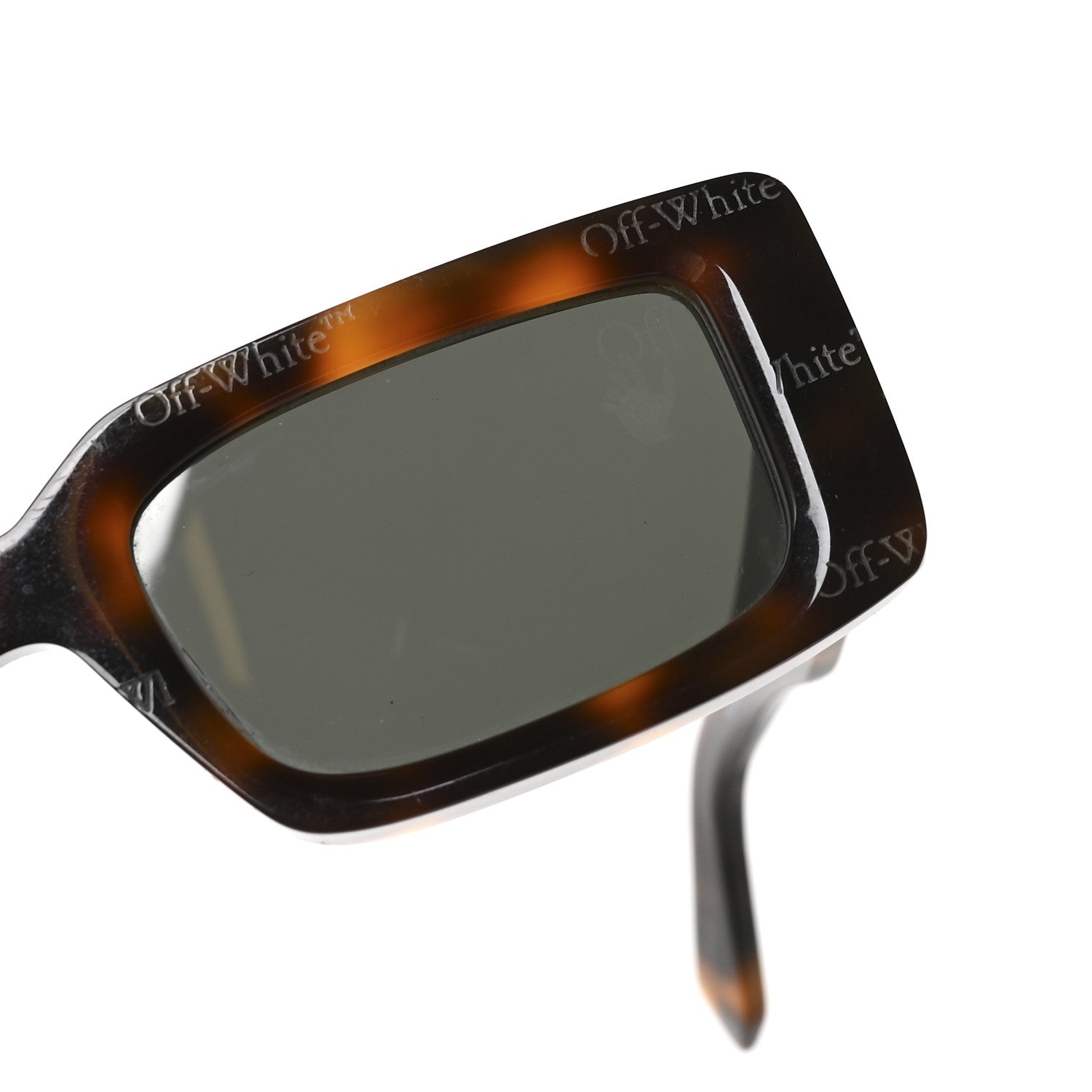 Off-White Acetate Arthur Square Sunglasses OW40004U Tortoise 7 of 7