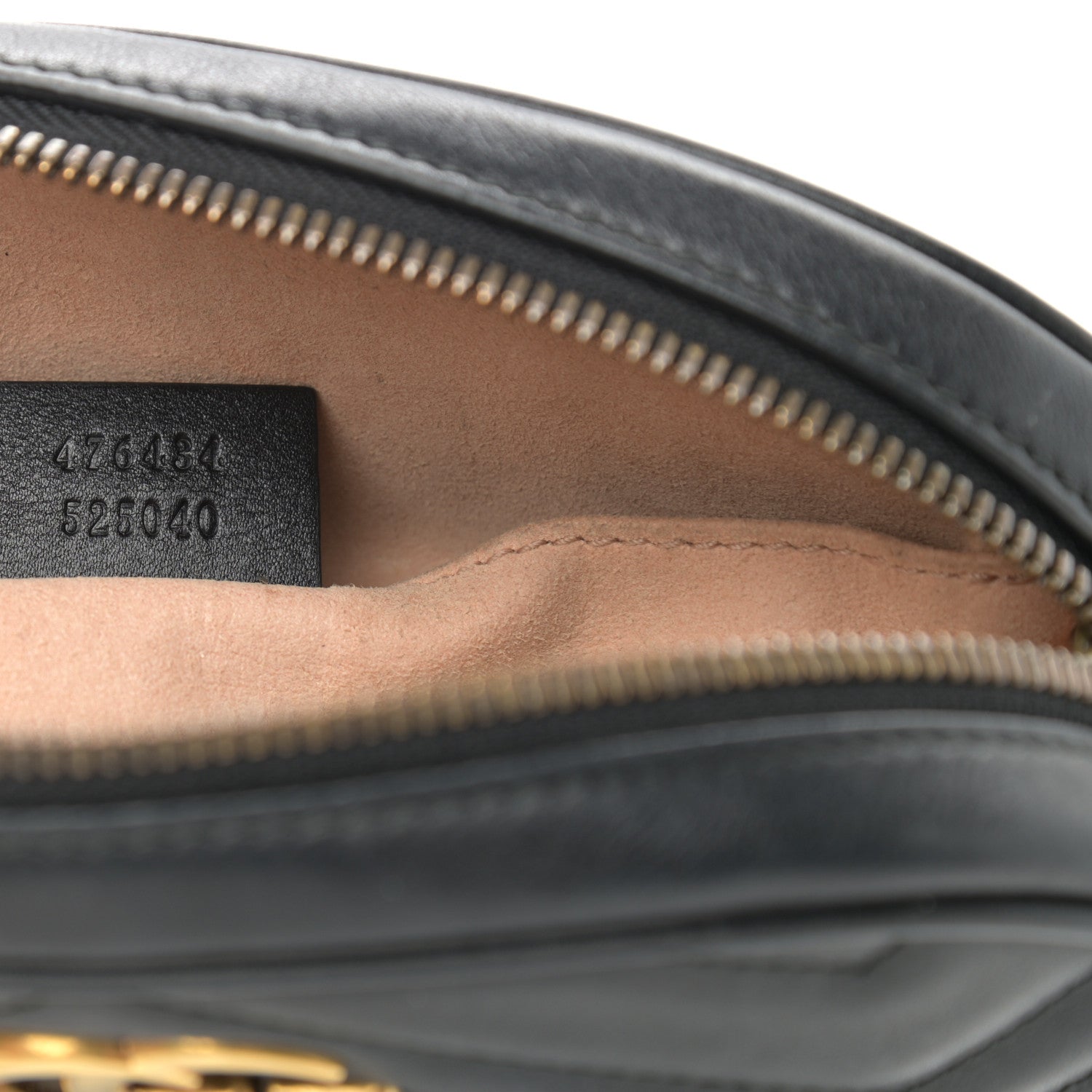 Gucci Calfskin Matelasse GG Marmont Belt Bag 75 30 Black 7 of 11