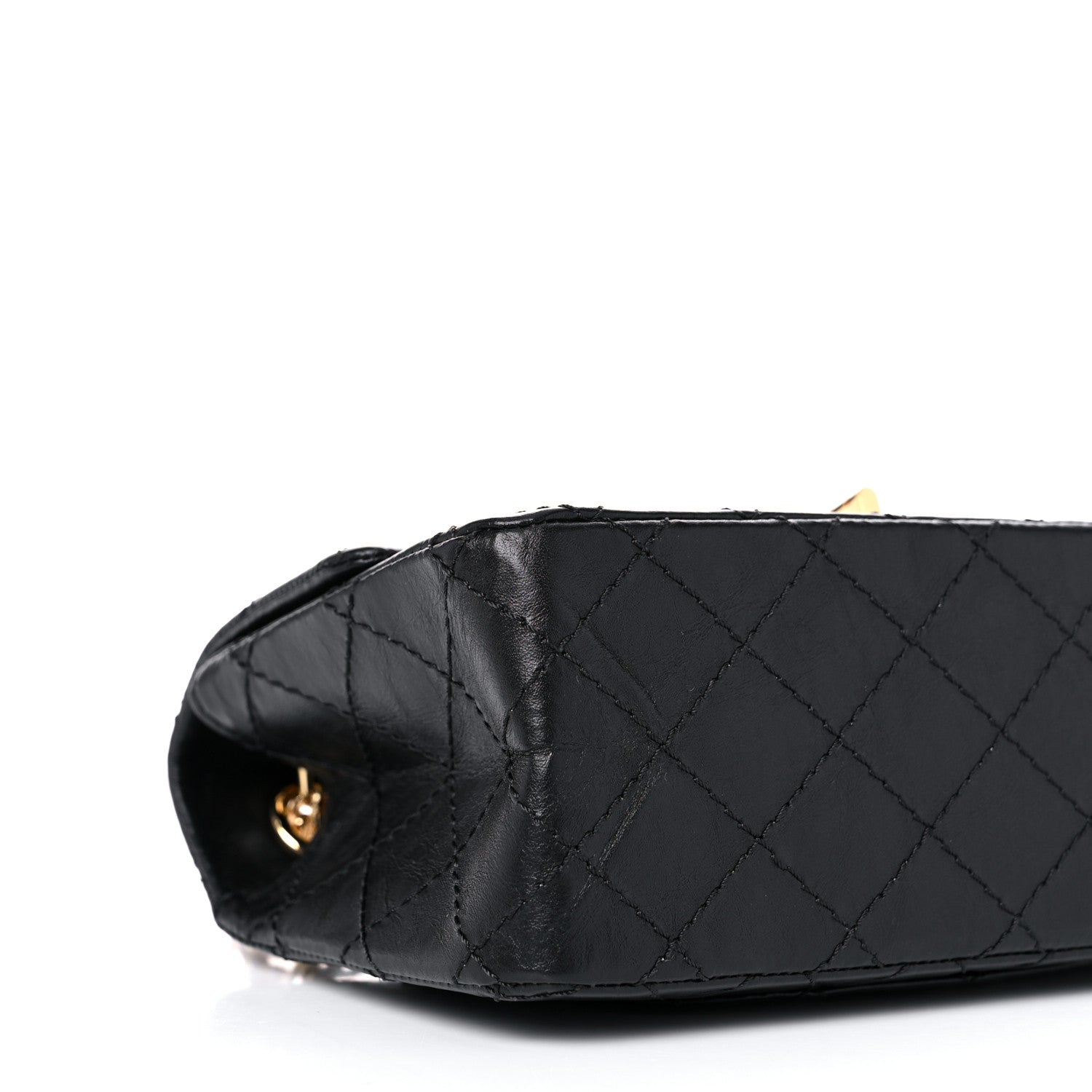 Chanel Aged Calfskin Quilted 2.55 Reissue Mini Flap Black 8 of 10