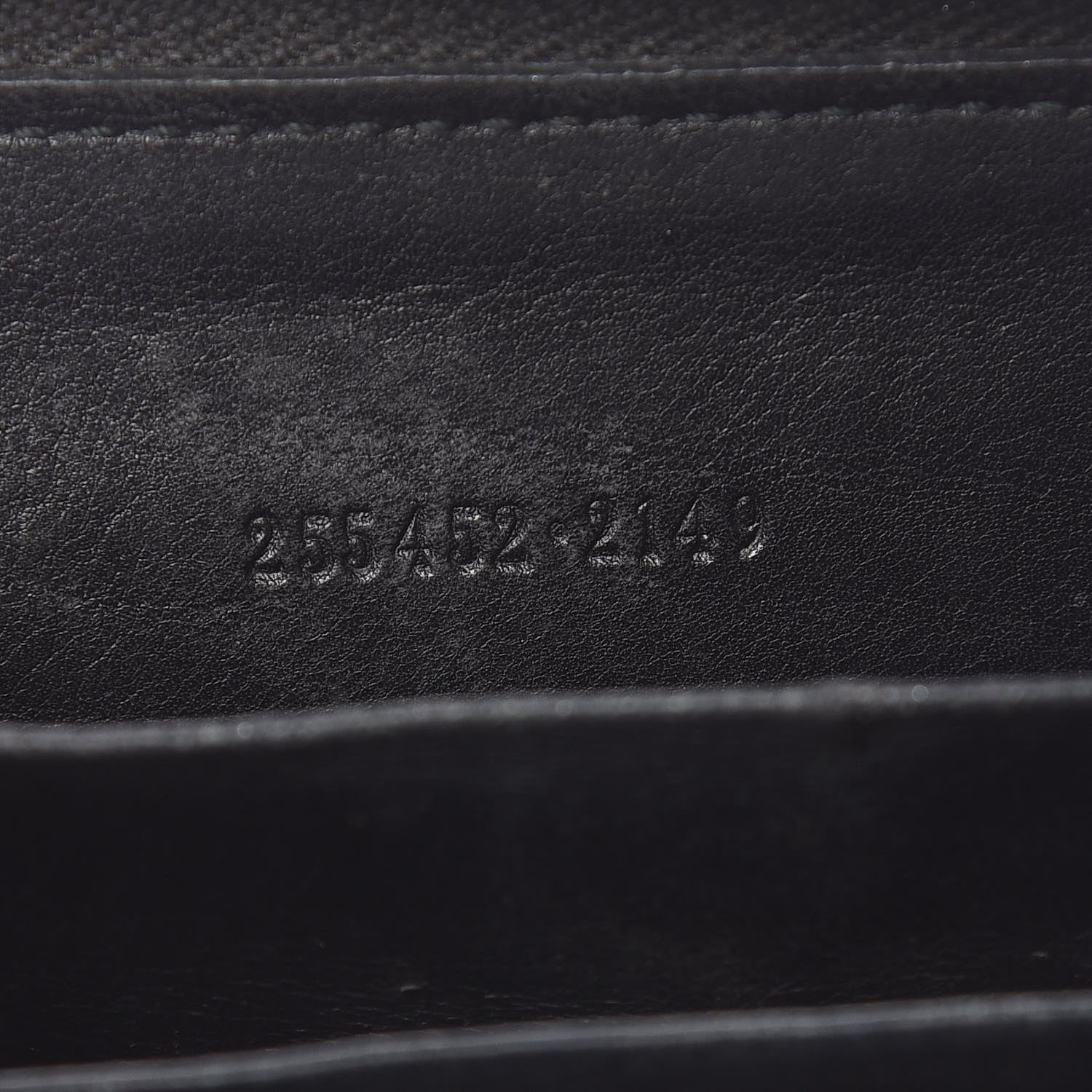 Gucci Guccissima Zip Around Card Case Black 6 of 12