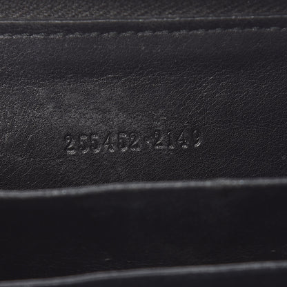 Gucci Guccissima Zip Around Card Case Black 6 of 12